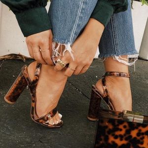 Tortoise Block Heels